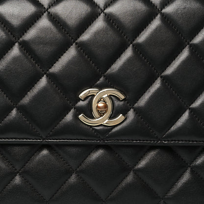 Chanel Lambskin Quilted Large Trendy CC Dual Handle Flap Bag Black 8 of 10