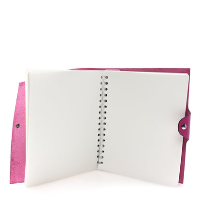Hermes Togo Ulysse MM Notebook Cover Rose Pourpre 5 of 8