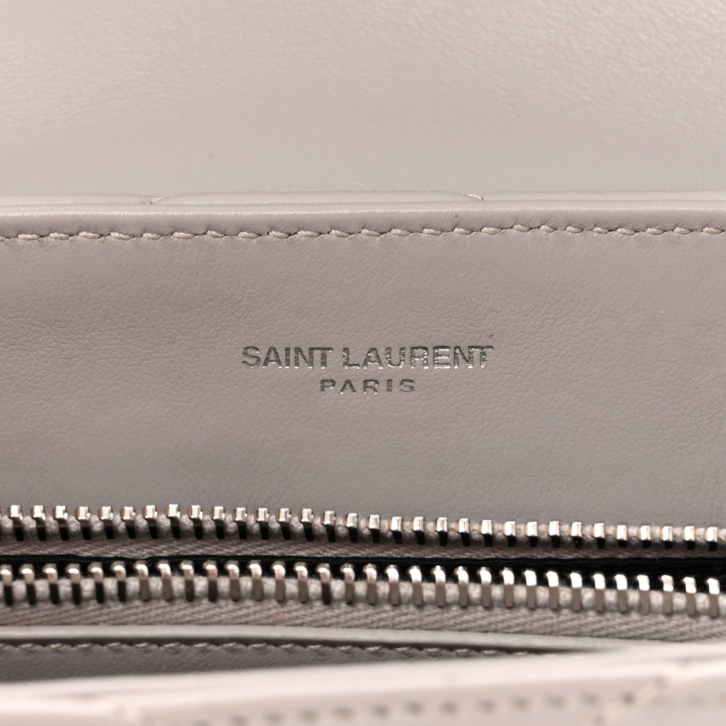 Calfskin Y Quilted Monogram Small Loulou Chain Satchel Granite