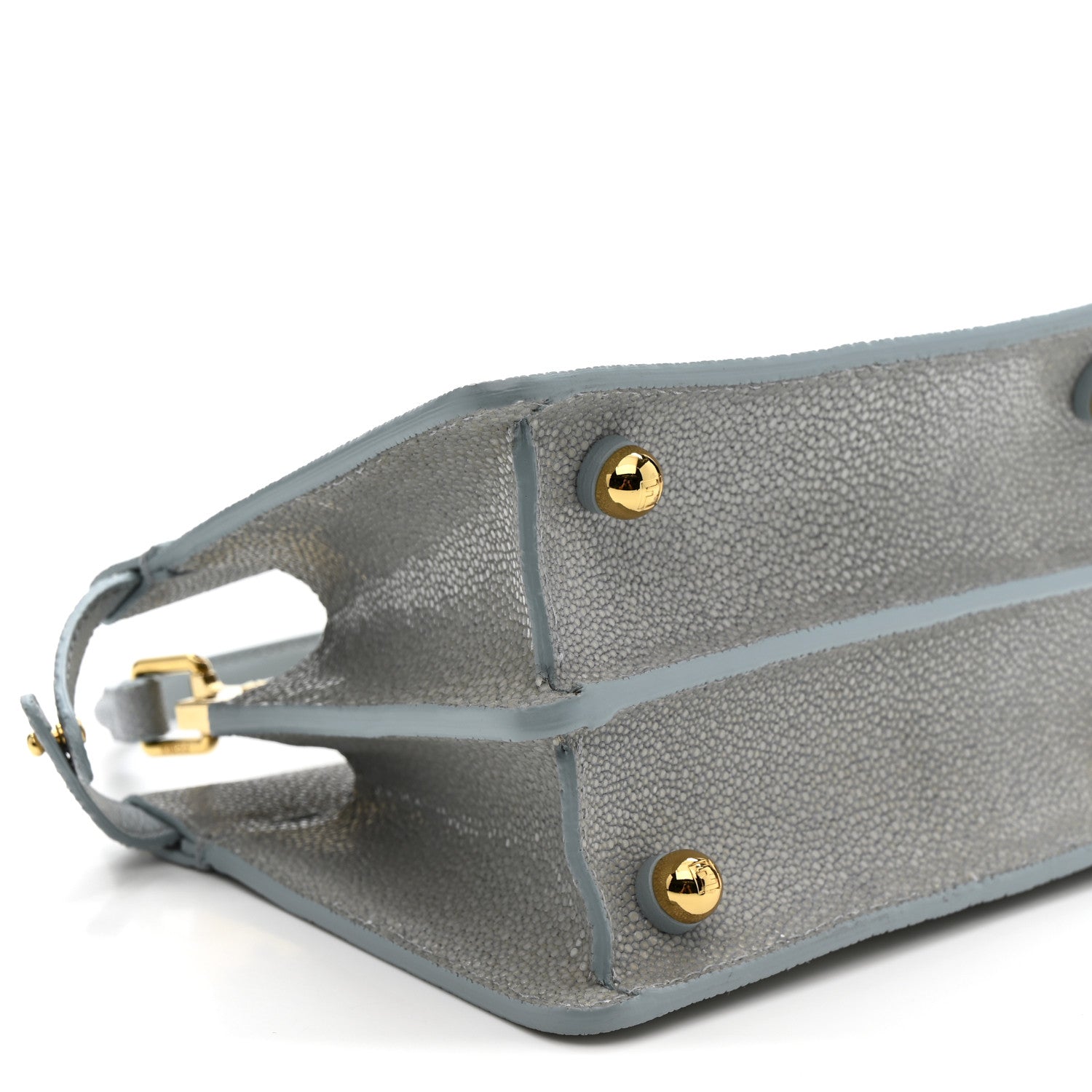Fendi Stingray Shiny Nappa Petite Peekaboo I SEE U Satchel Anice 11 of 15