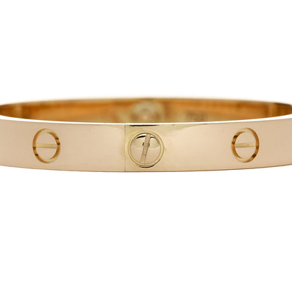 Cartier 18K Yellow Gold LOVE Bracelet 16 5 of 9