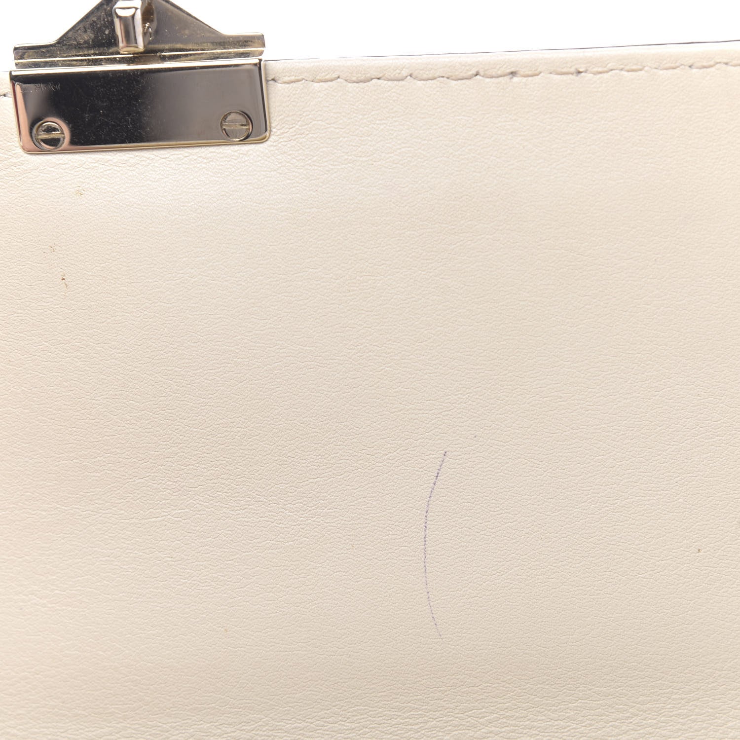 Valentino Garavani Vitello Medium Glam Lock Rockstud Flap Light Ivory 11 of 11