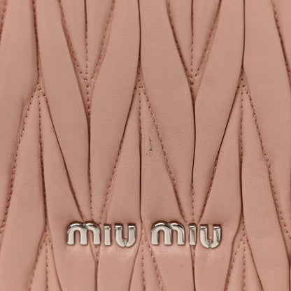 Miu Miu Nappa Matelasse Chain Flap Shoulder Bag Orchidea 19 of 19