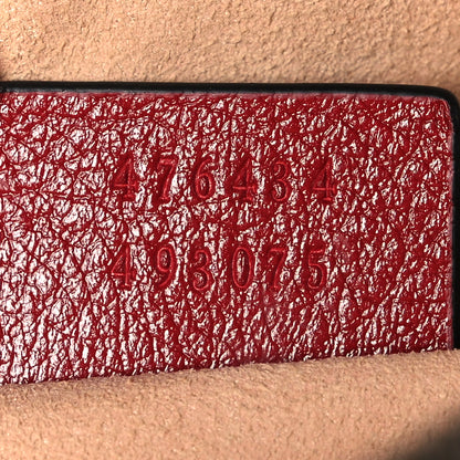 Gucci Azalea Calfskin Matelasse Diagonal Torchon GG Marmont Belt Bag 105 42 Black Romantic Cerise 7 of 13