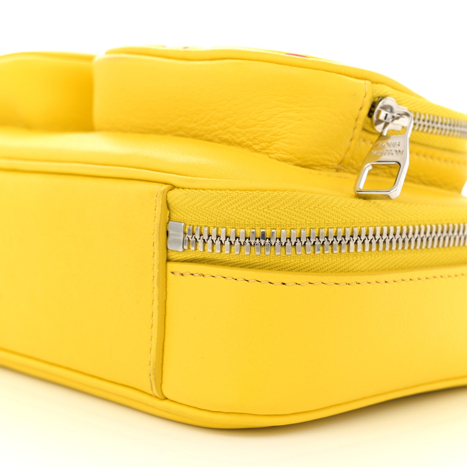Louis Vuitton Calfskin Embossed Monogram Vuittamins Utility Crossbody Yellow 9 of 10