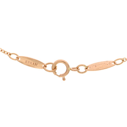 Tiffany 18K Rose Gold Diamond .17ct Elsa Peretti Diamonds by the Yard Pendant Necklace 3 of 4
