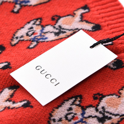 Gucci Wool Tricot Happy G Hat M Flame Pink 5 of 6