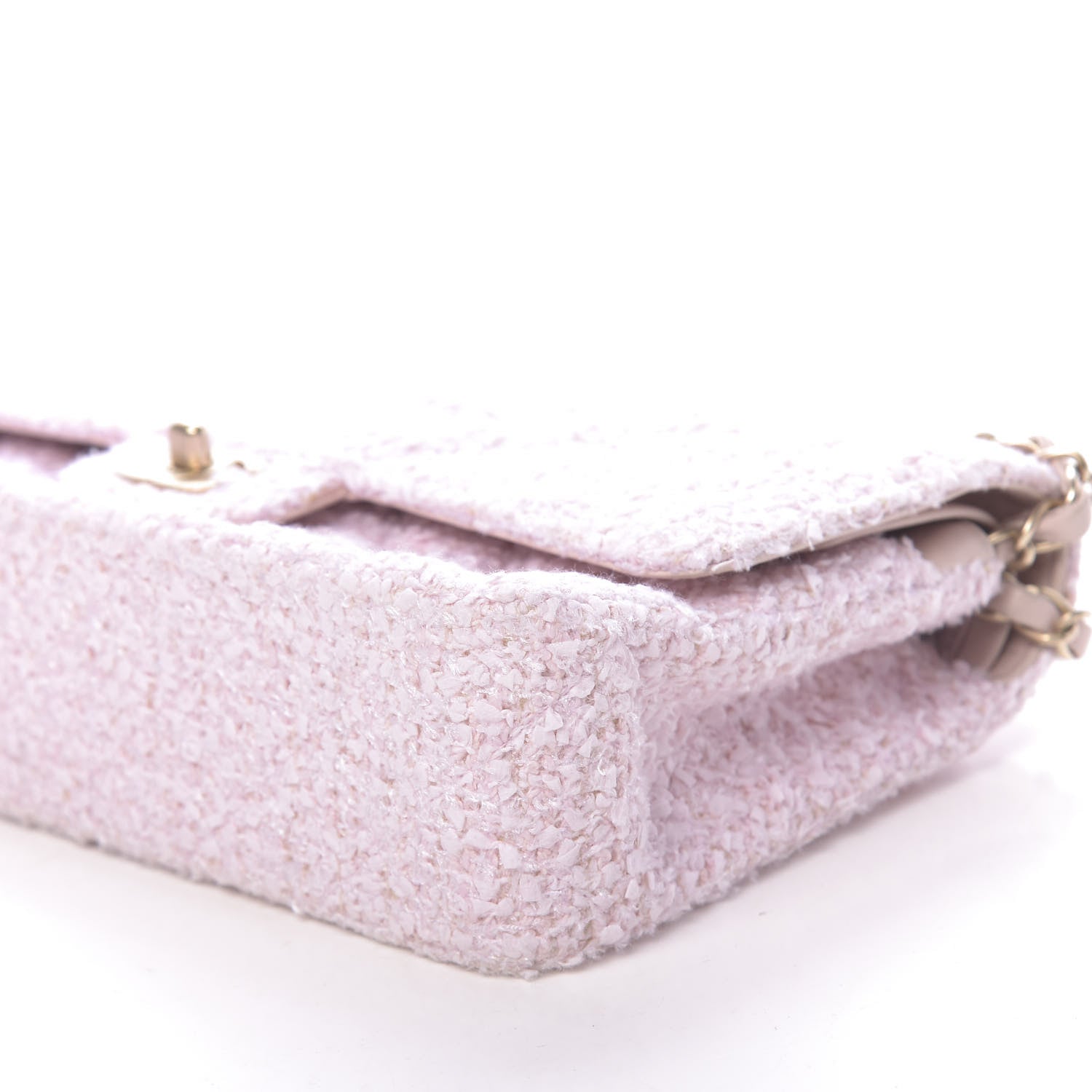 Chanel Tweed Medium Double Flap Pink 10 of 11