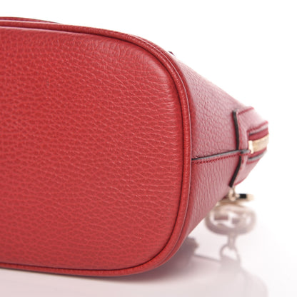 Gucci Dollar Calfskin Small GG Charm Dome Bag Red 7 of 10