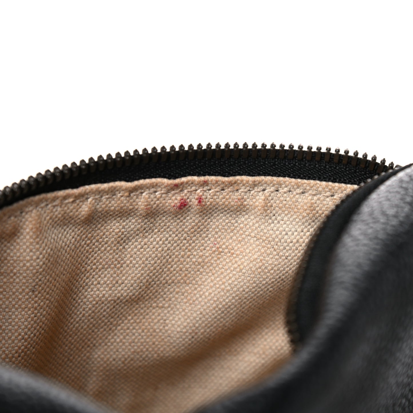 Grained Calfskin Small Logo Belt Bag Black