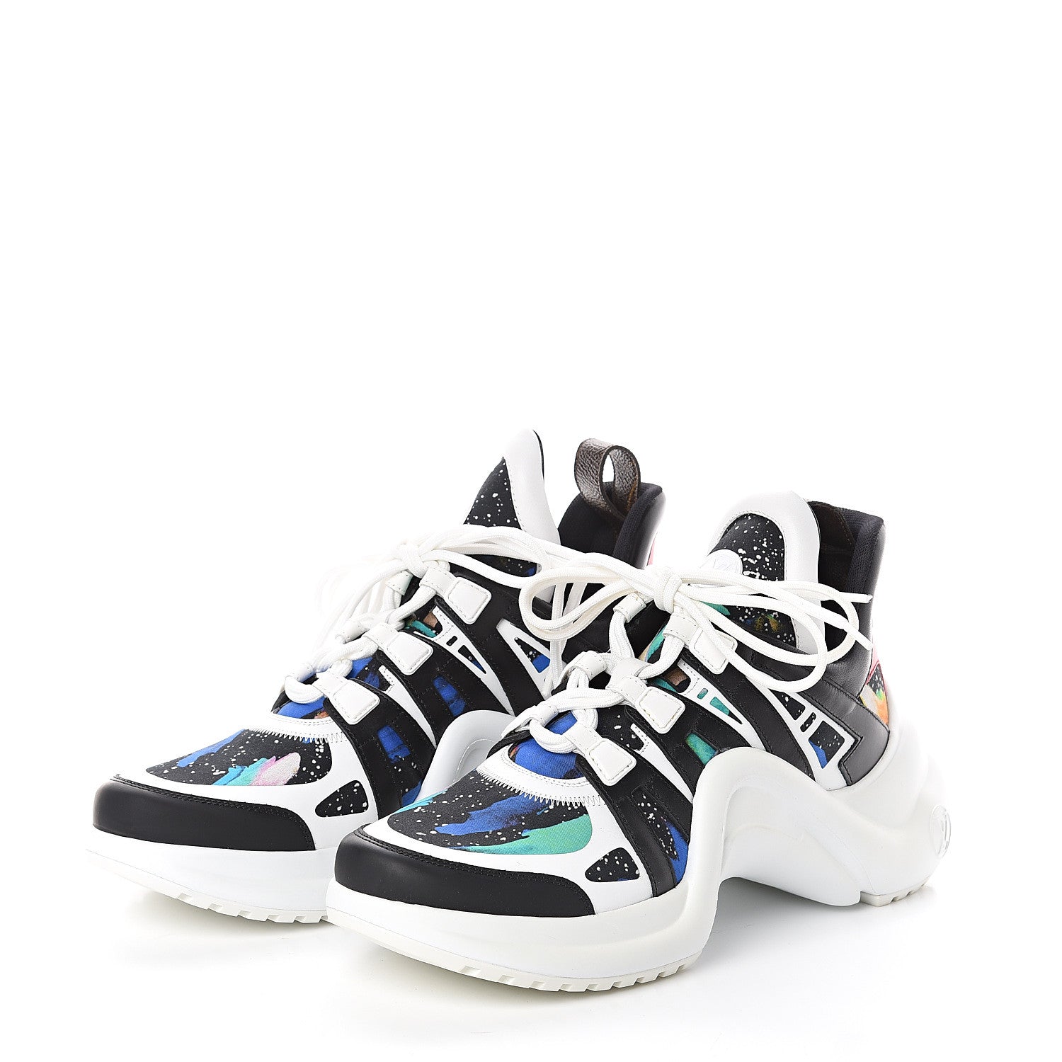 Louis Vuitton Calfskin Monogram Exclusive LV Archlight Sneakers 41 Bleu Digital 3 of 7