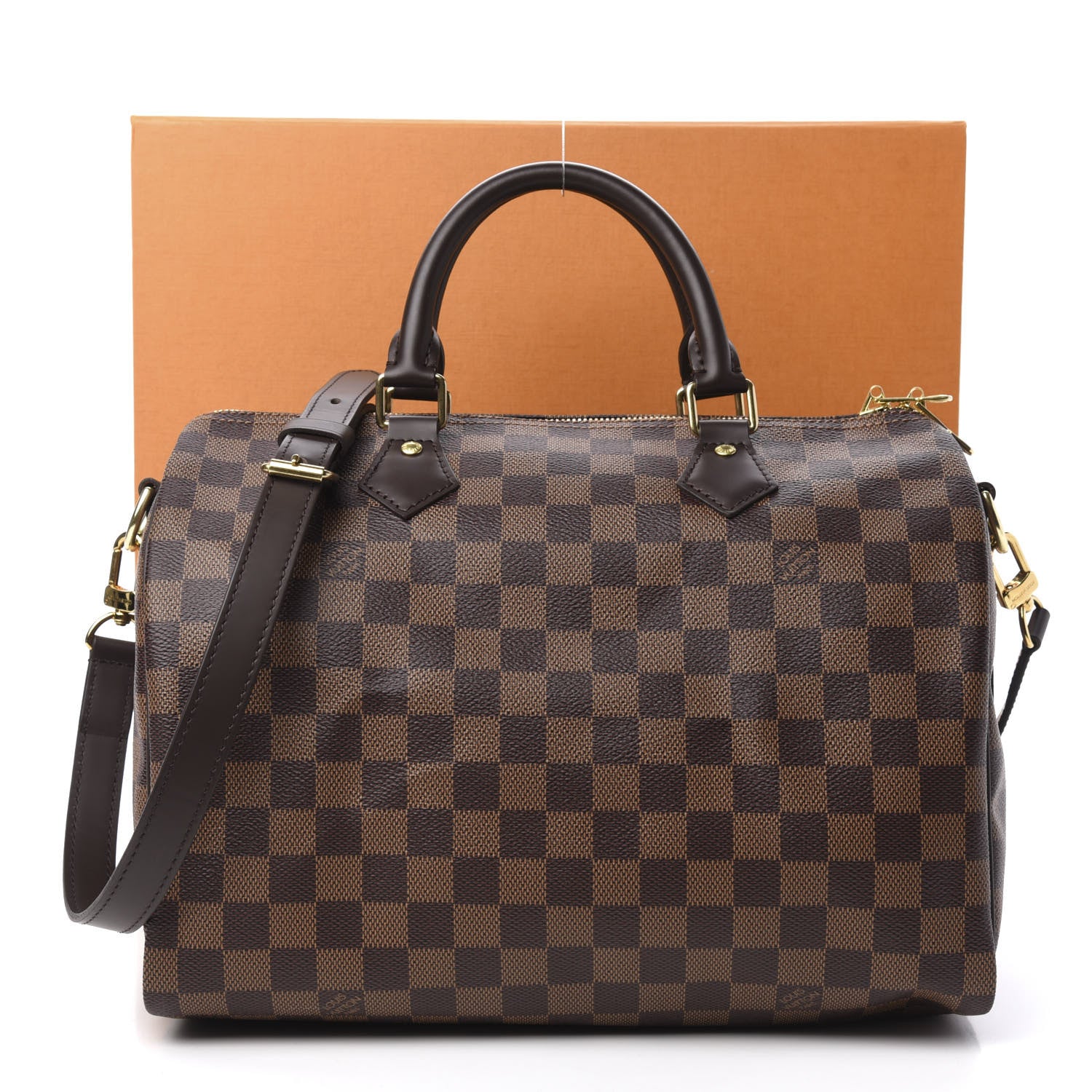 Louis Vuitton Damier Ebene Speedy Bandouliere 30 10 of 10