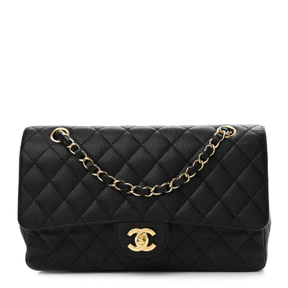 Chanel Caviar Quilted Medium Double Flap Black 1 of 10