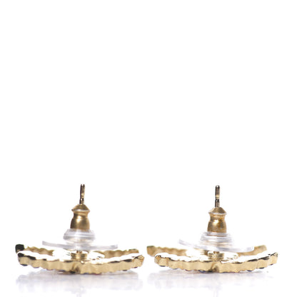 Chanel Crystal Over The Rainbow CC Earrings Gold Multicolor 2 of 3