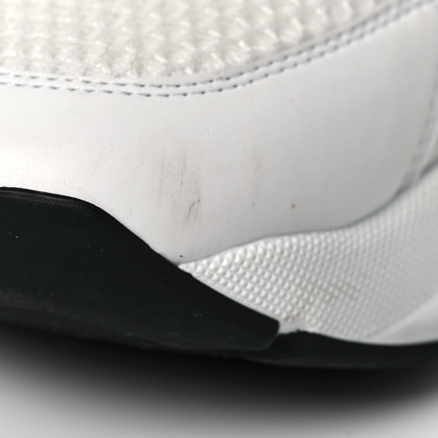 Christian Dior Technical Mesh Calfskin Mens B22 Sneakers 44 White Black Green 12 of 15
