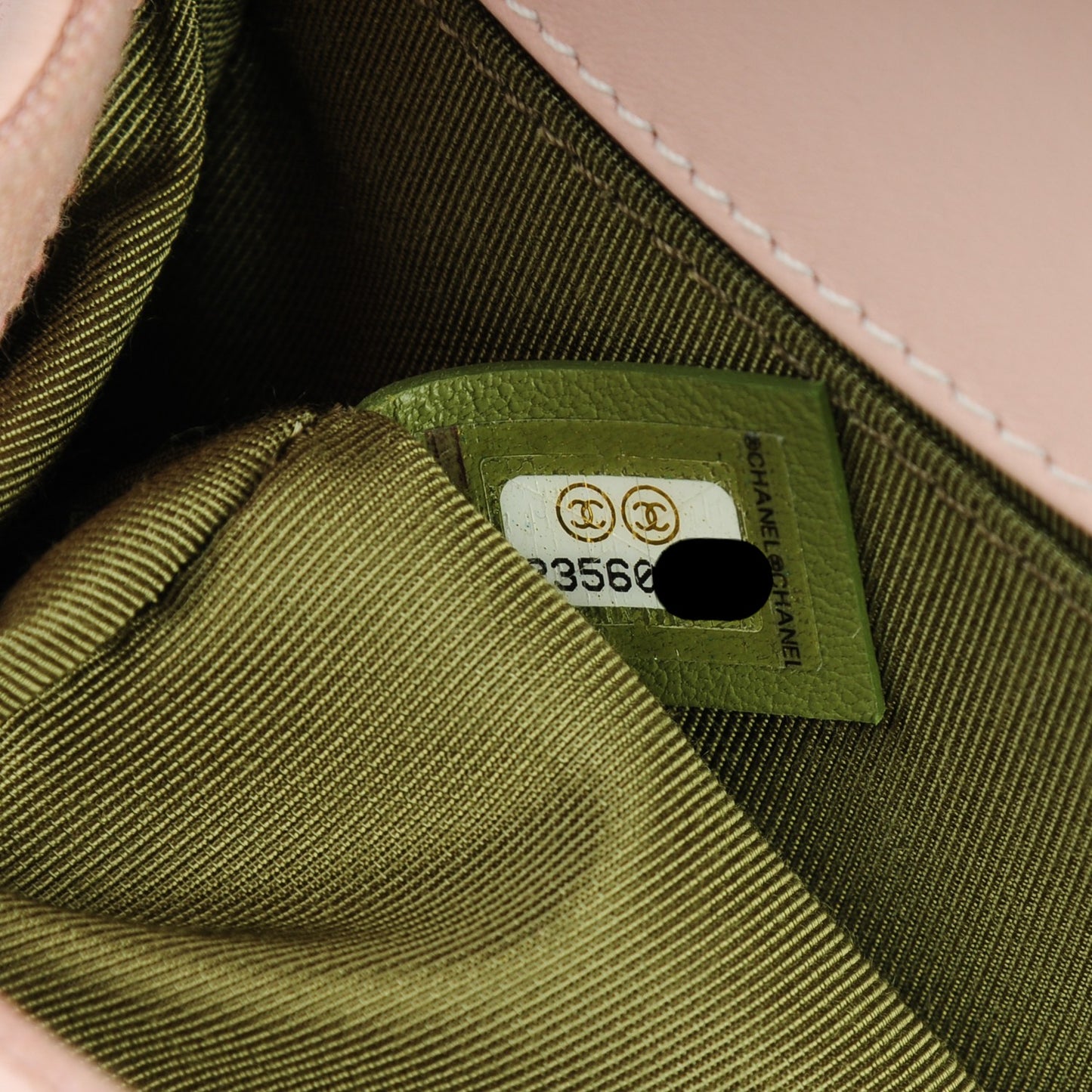 Calfskin Quilted Medium Boy Flap Light Pink