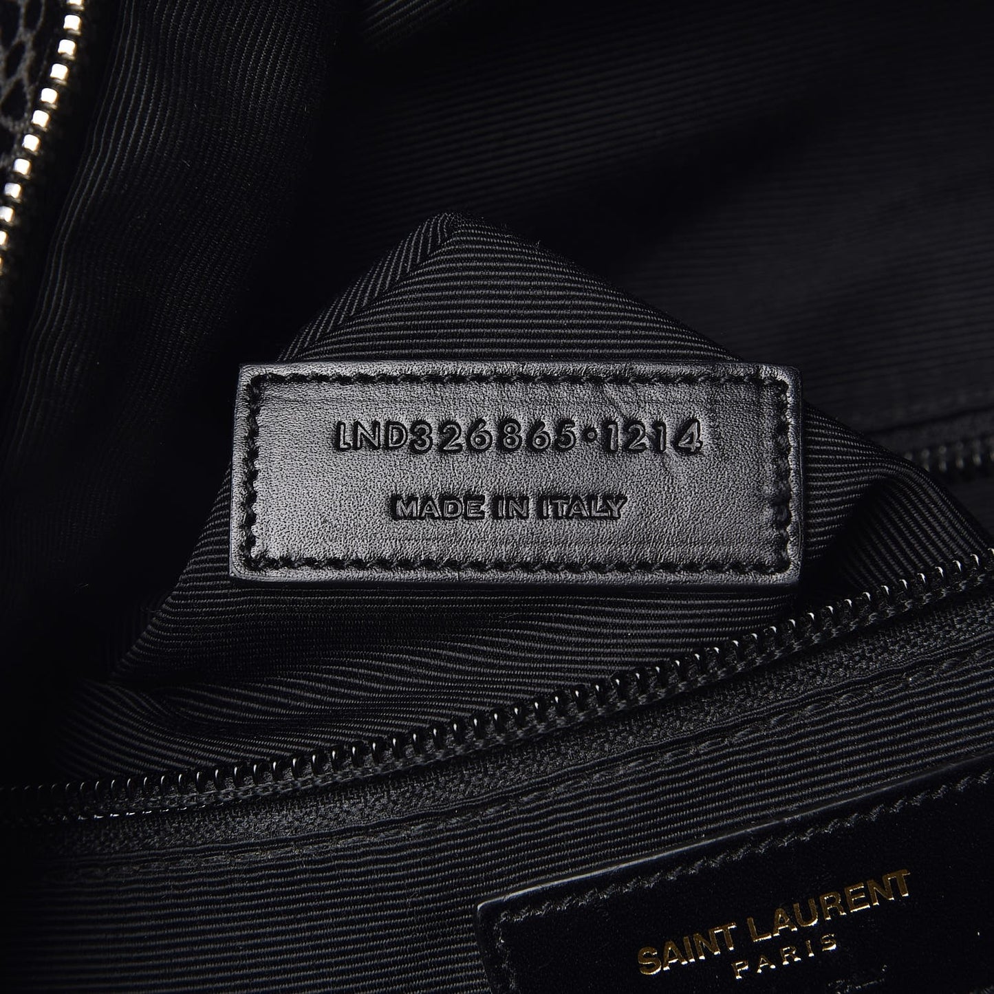 Printed Canvas Hunting Backpack Black White
