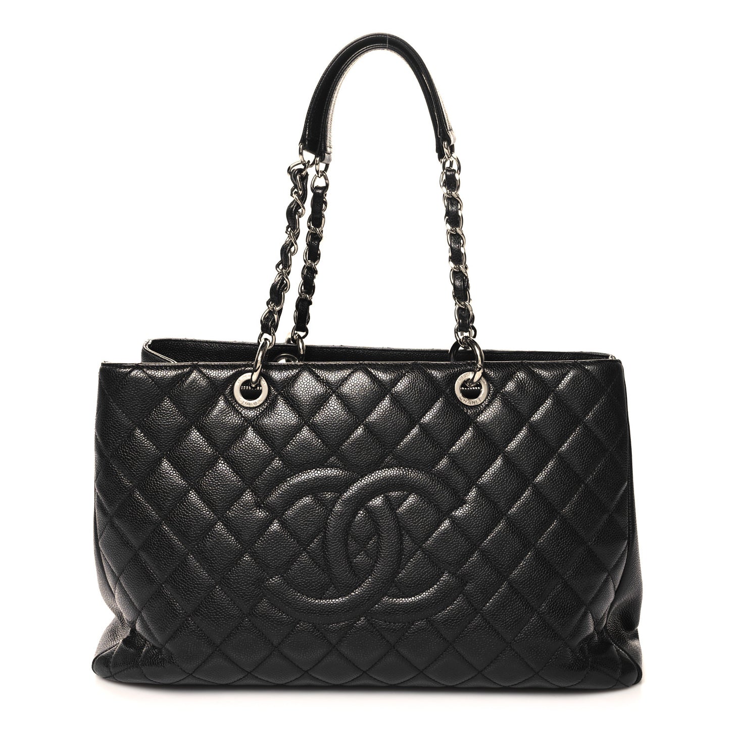 Caviar Quilted XL Grand Shopping Tote GST Black