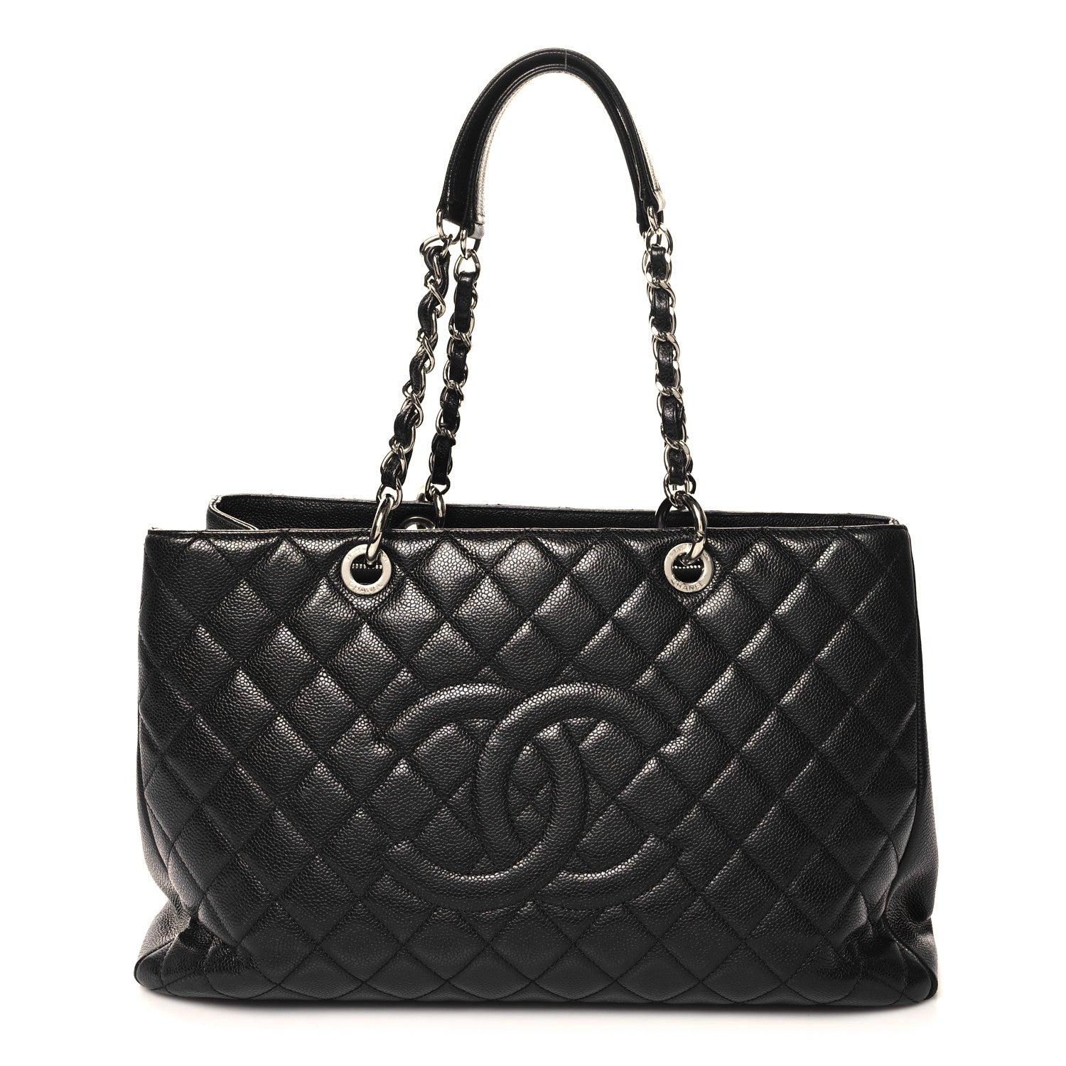 Chanel Caviar Quilted XL Grand Shopping Tote GST Black 1 of 11