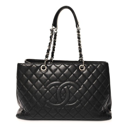 Chanel Caviar Quilted XL Grand Shopping Tote GST Black 1 of 11