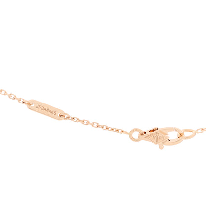 Van Cleef & Arpels 18K Rose Gold Carnelian Sweet Alhambra Pendant Necklace 4 of 5
