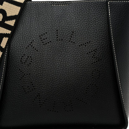 Stella McCartney Grainy Alter Mat Perforated Logo Mini Crossbody Black 7 of 9