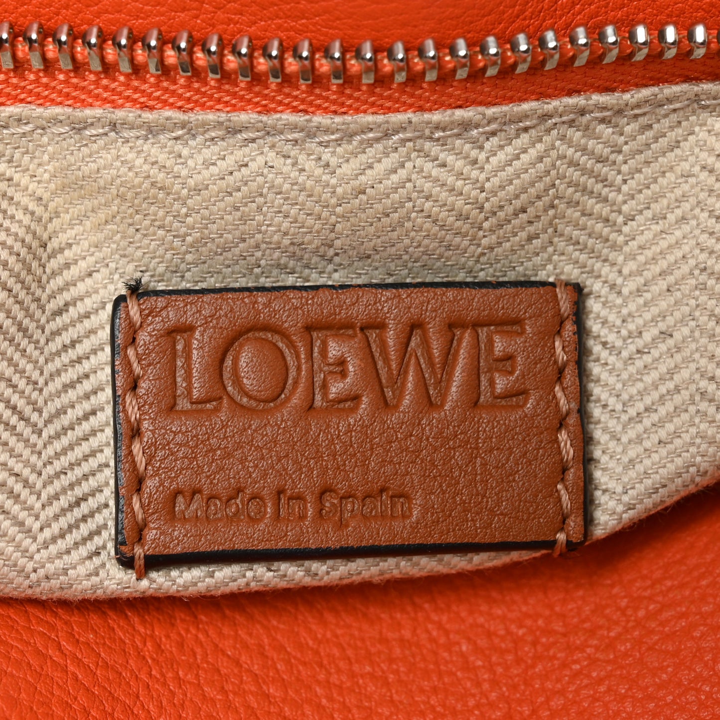 Calfskin Small Puzzle Bag Orange Tan Pink