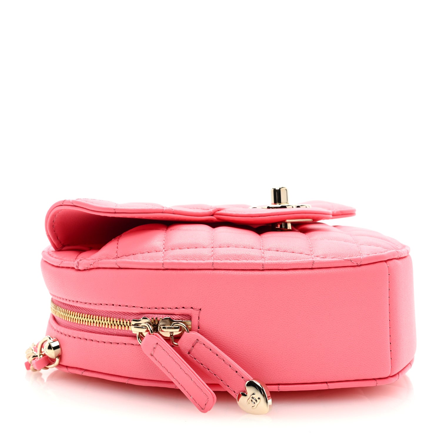 Chanel Lambskin Quilted CC In Love Heart Bag Pink 4 of 8