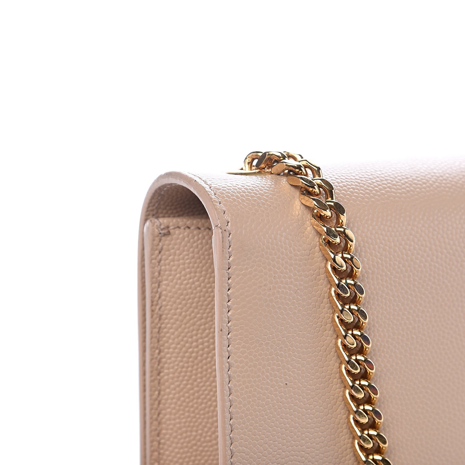 Saint Laurent Grain De Poudre Small Monogram Kate Satchel Nude Powder 9 of 11