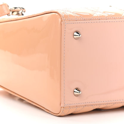 Christian Dior Patent Cannage Medium Lady Dior Light Pink 9 of 11