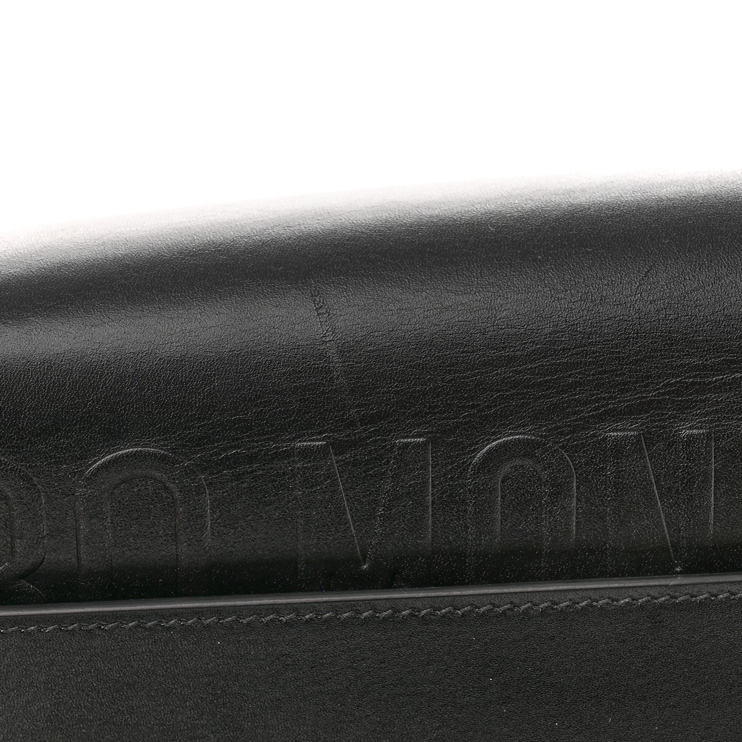 Box Calfskin Large Bobby Flap Black