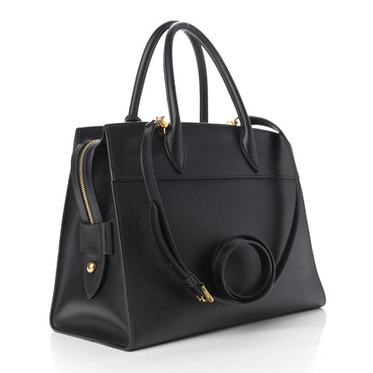 Prada Saffiano City Calfskin Medium Esplanade Tote Black 3 of 10