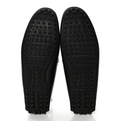 Louis Vuitton Calfskin Monogram Mens Monte Carlo Mocassin Loafers 10 Black 7 of 8