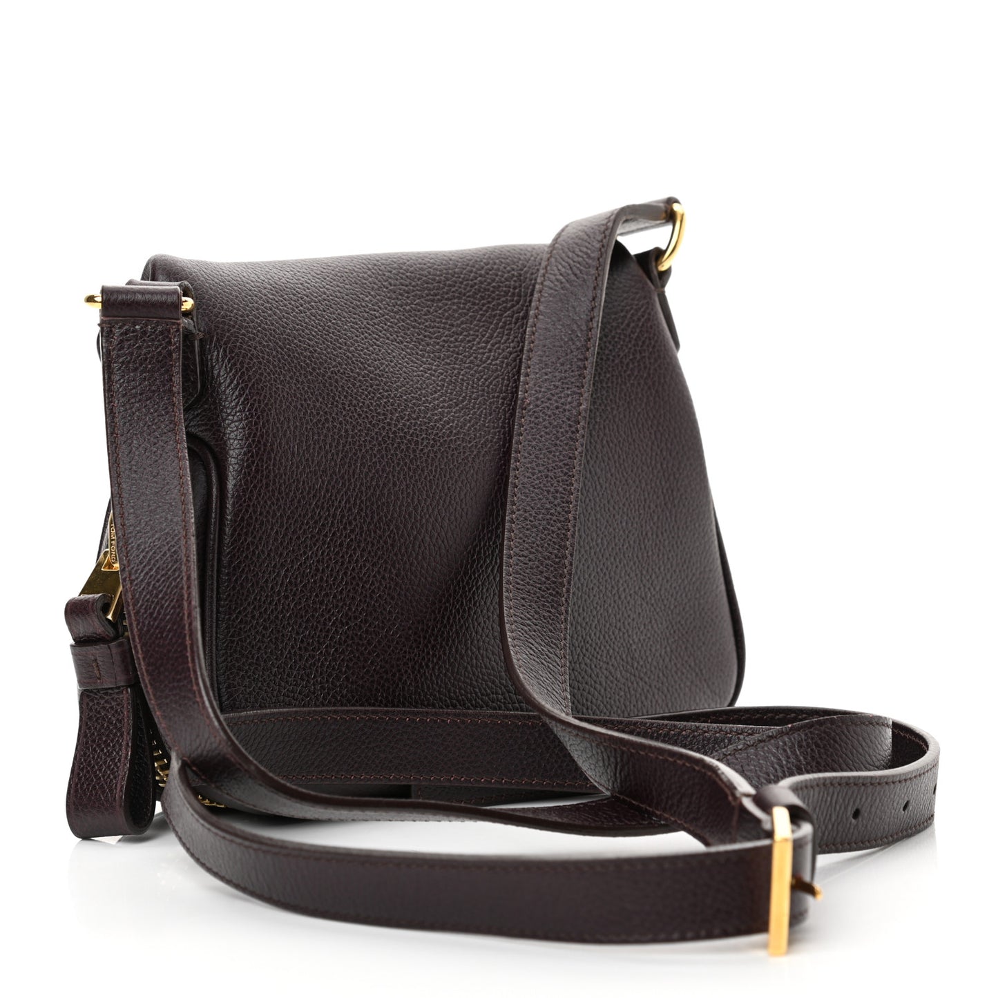 Calfskin Mini Jennifer Crossbody Bag Wine