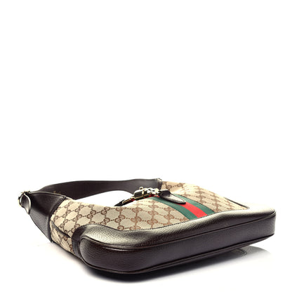 Gucci Monogram Web Jackie O Hobo Dark Brown 4 of 10