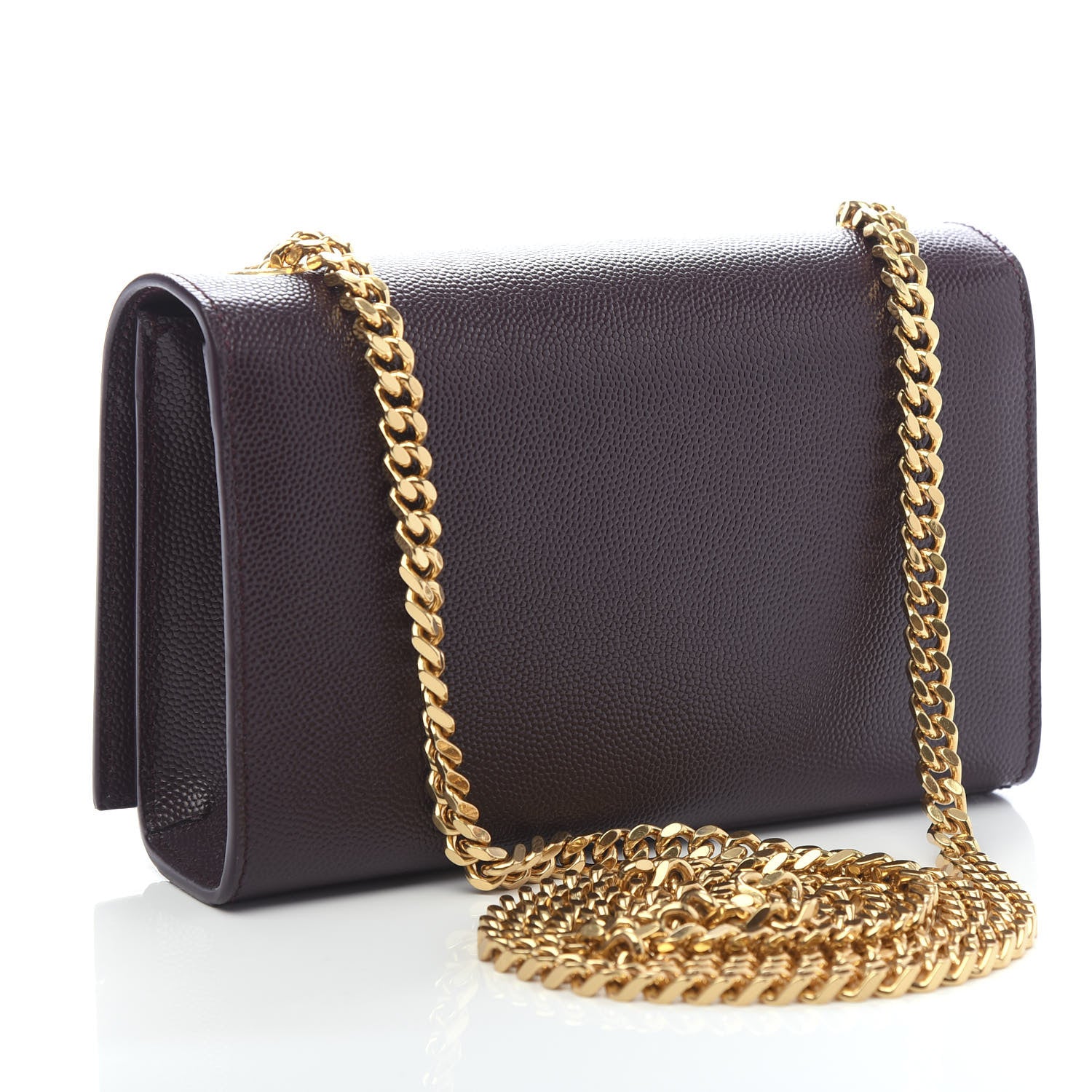 Saint Laurent Grain De Poudre Small Monogram Kate Satchel Armaranto 3 of 9