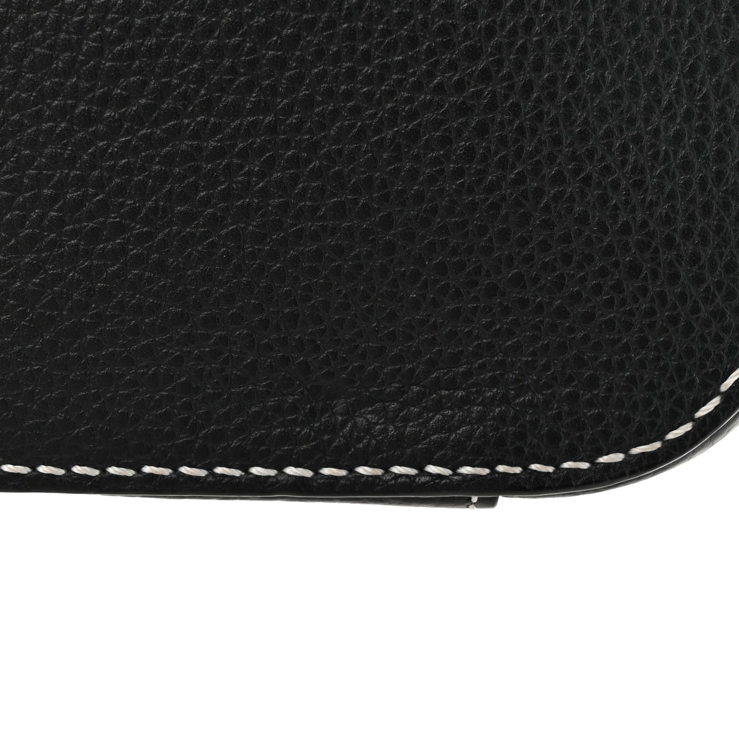 X SHAWN STUSSY Grained Calfskin Saddle Messenger Bag Black