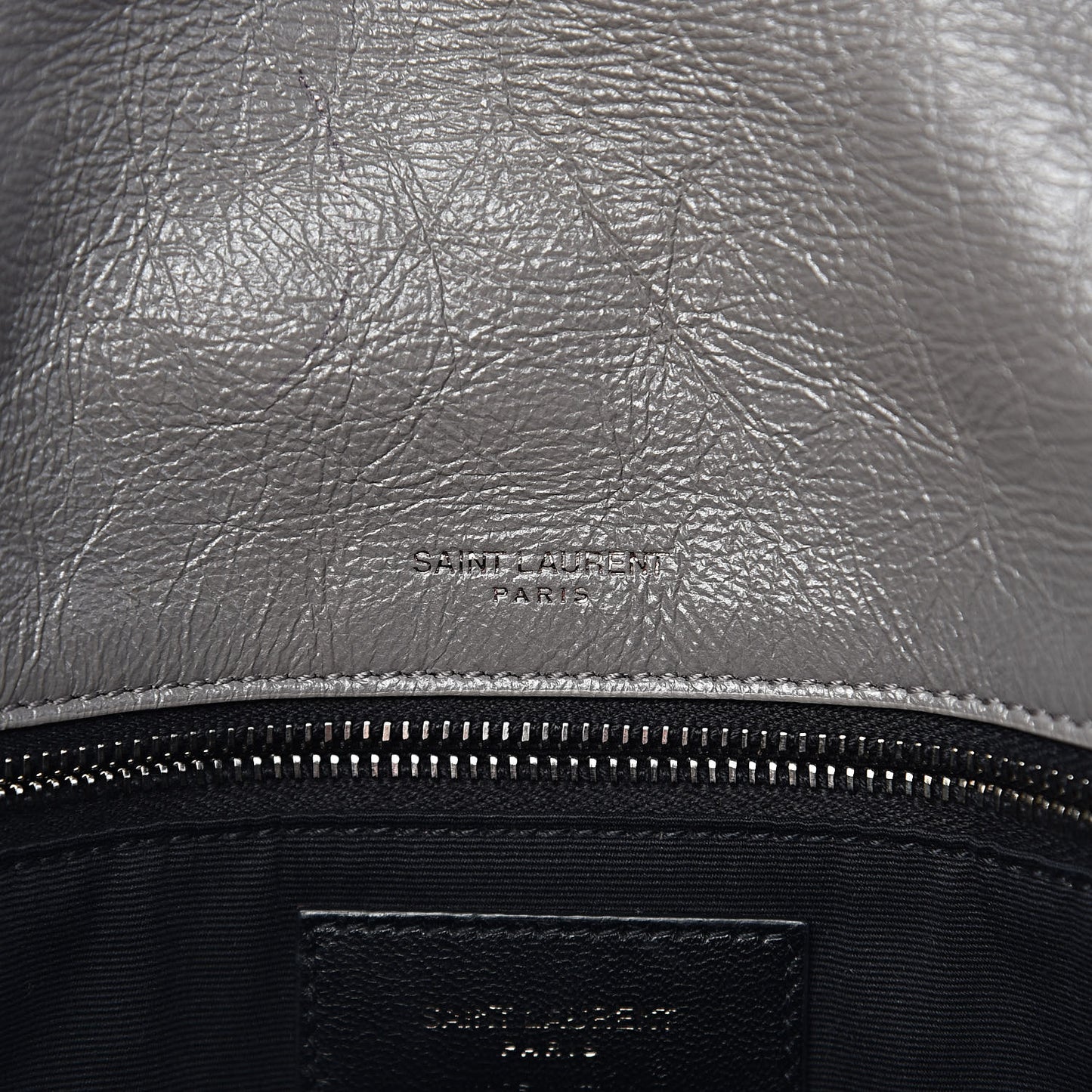 Crinkled Calfskin Matelasse Monogram Medium Niki Chain Satchel Fog