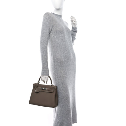 Hermes Togo Kelly Retourne 28 Etoupe 2 of 13