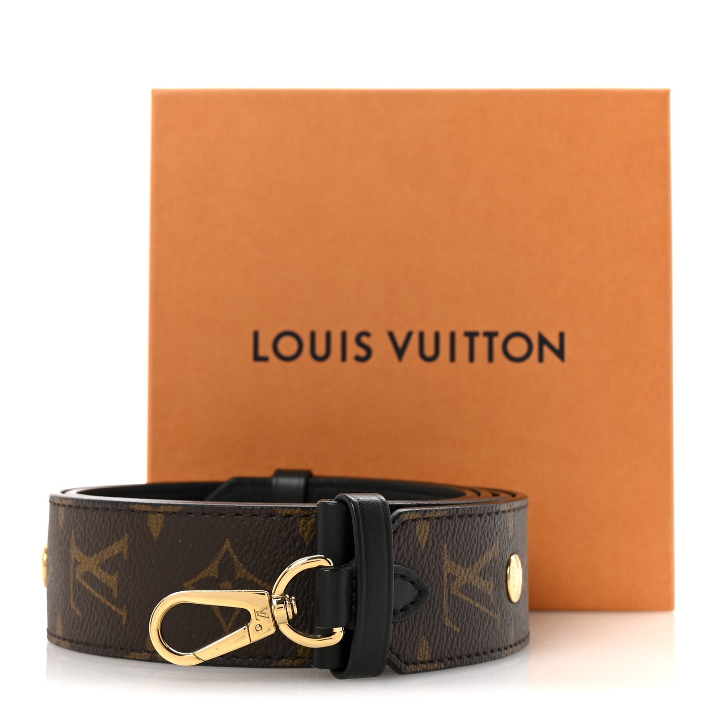 Monogram Adjustable Bandouliere Shoulder Strap Black