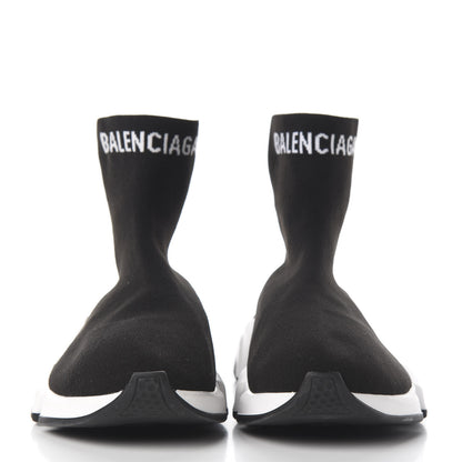 Balenciaga Neoprene Knit Mens Hi Speed Sneakers 41 Black White 3 of 9