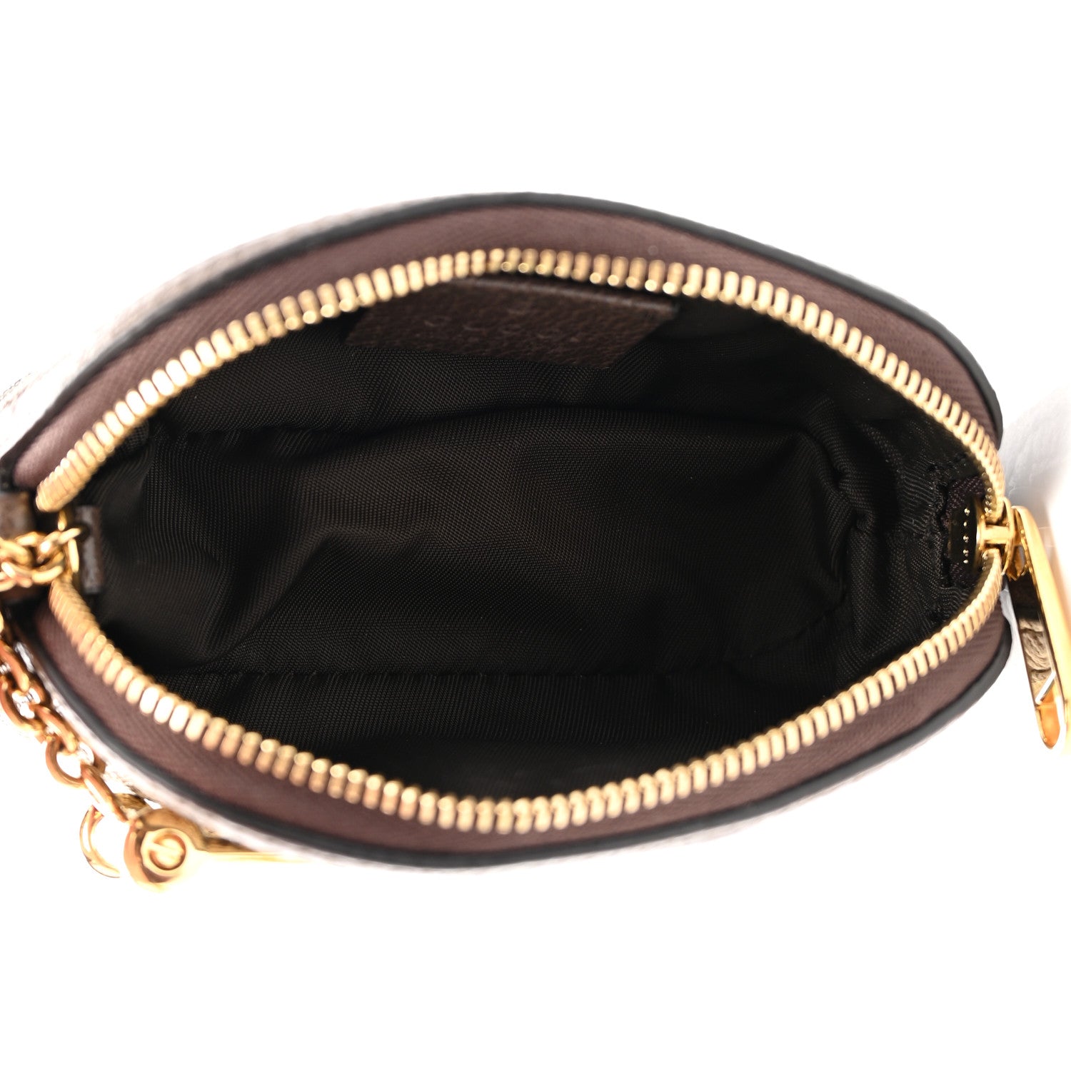 Gucci GG Supreme Monogram Web Ophidia Dome Key Pouch Beige New Acero 5 of 8