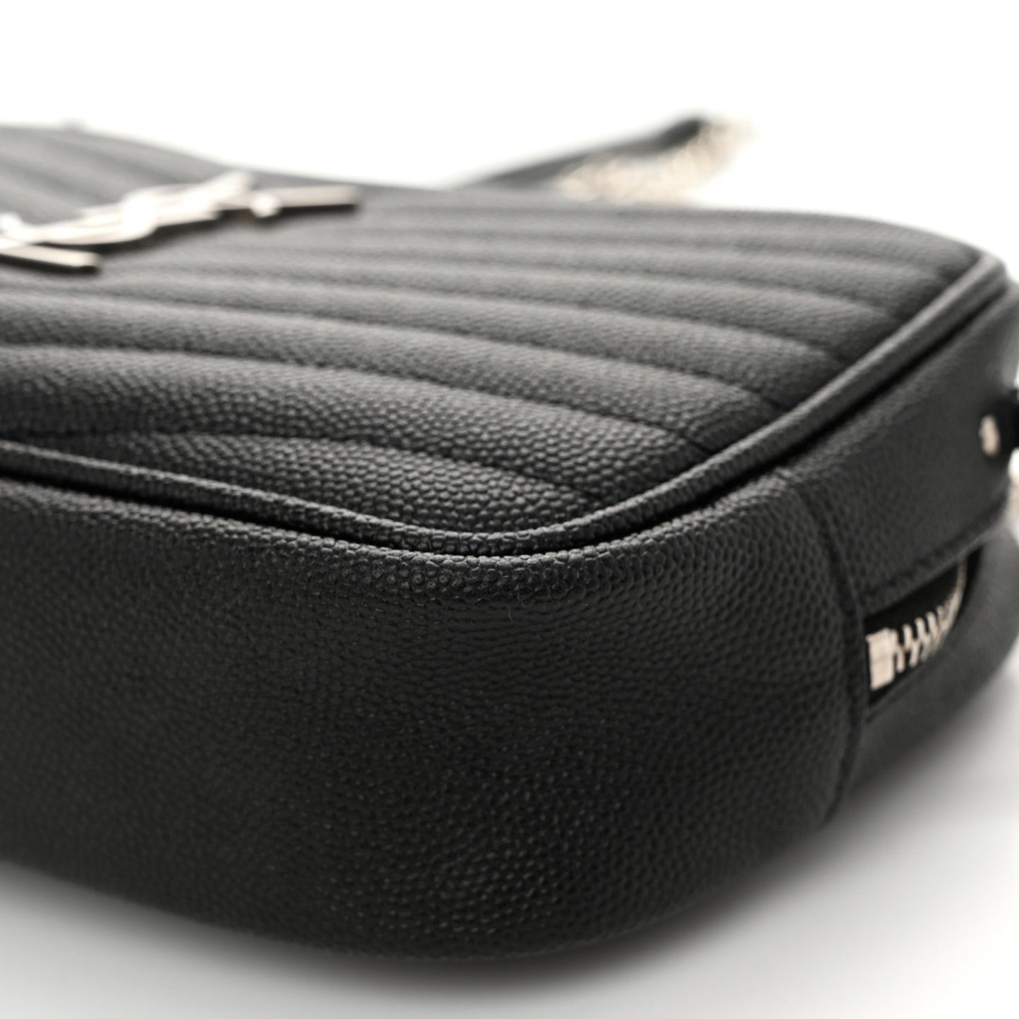 Grain De Poudre Matelasse Monogram Mini Lou Camera Bag Black