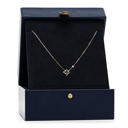 Louis Vuitton 18K Yellow Gold Diamond Black Onyx Color Blossom BB Star Pendant Necklace 6 of 6