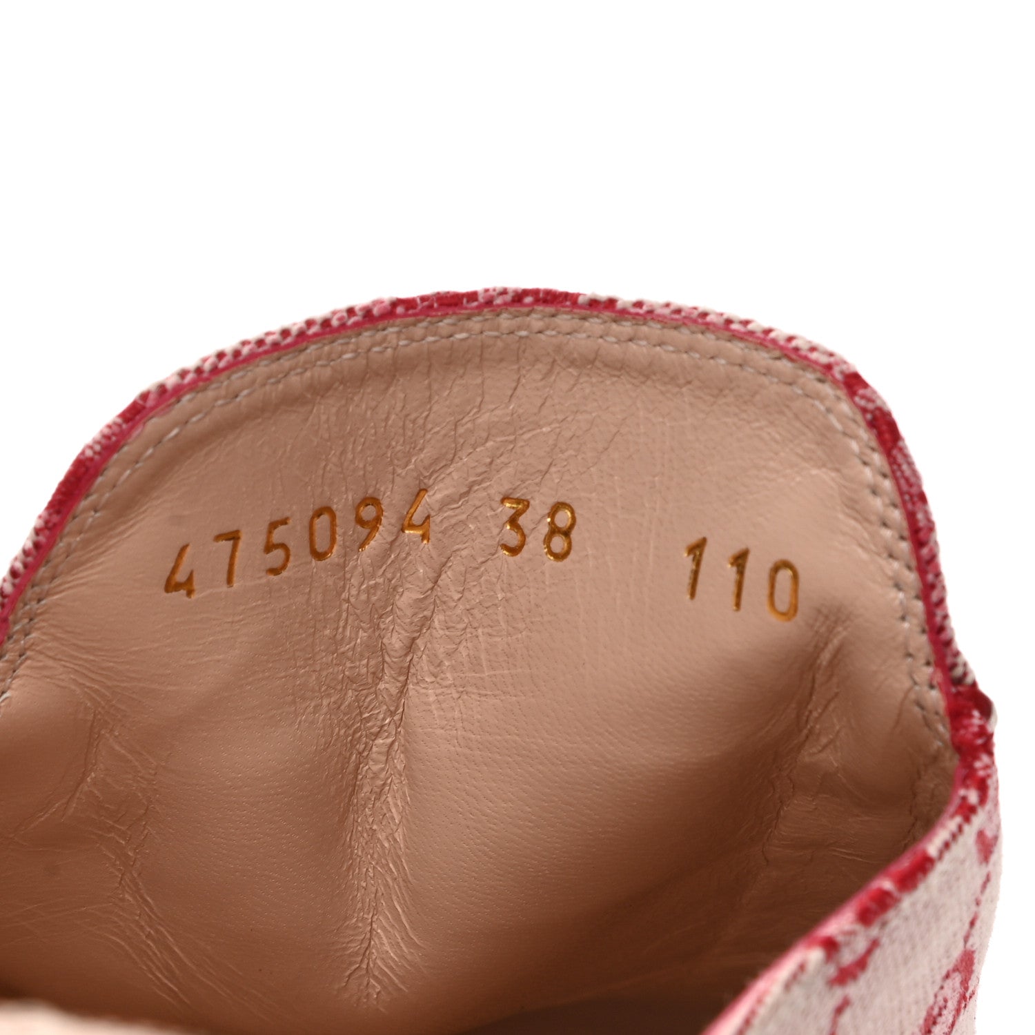 Gucci Canvas GG Monogram Horsebit Womens Princetown Slippers 38 Gardenia Hibiscus Red 8 of 10