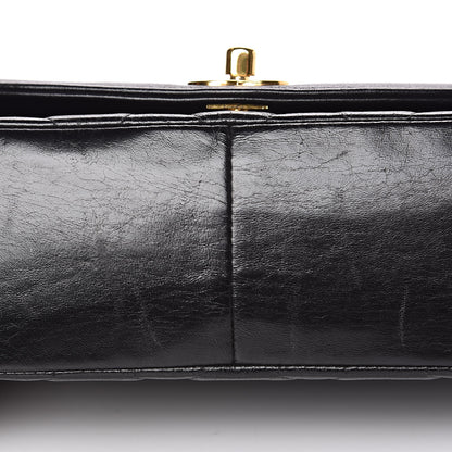 Chanel Lambskin Quilted Medium Single Flap Black 10 of 14