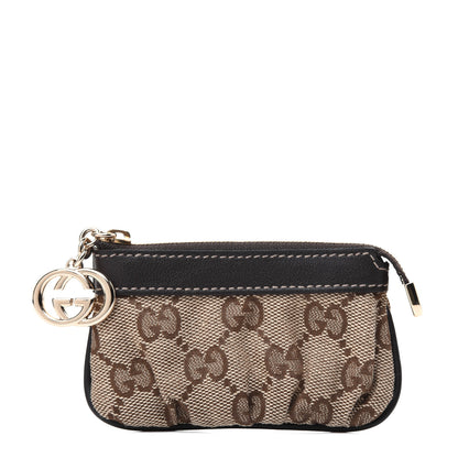 Gucci Monogram Interlocking G Small Coin Purse Dark Brown 1 of 12