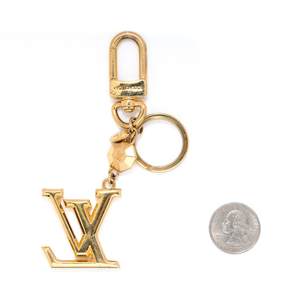 Louis Vuitton LV Facettes Bag Charm Key Holder Gold 2 of 3