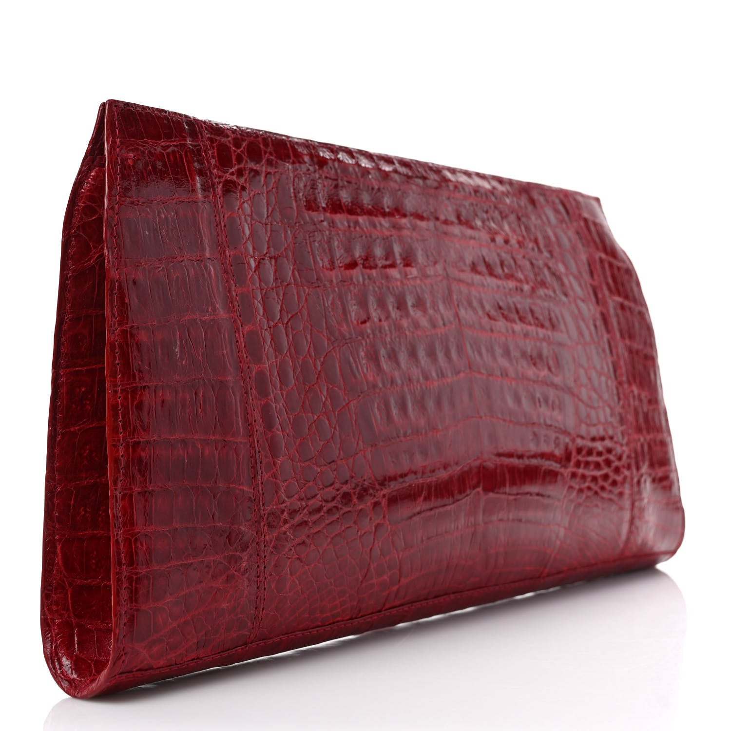 Nancy Gonzalez Crocodile Clutch Red 3 of 6