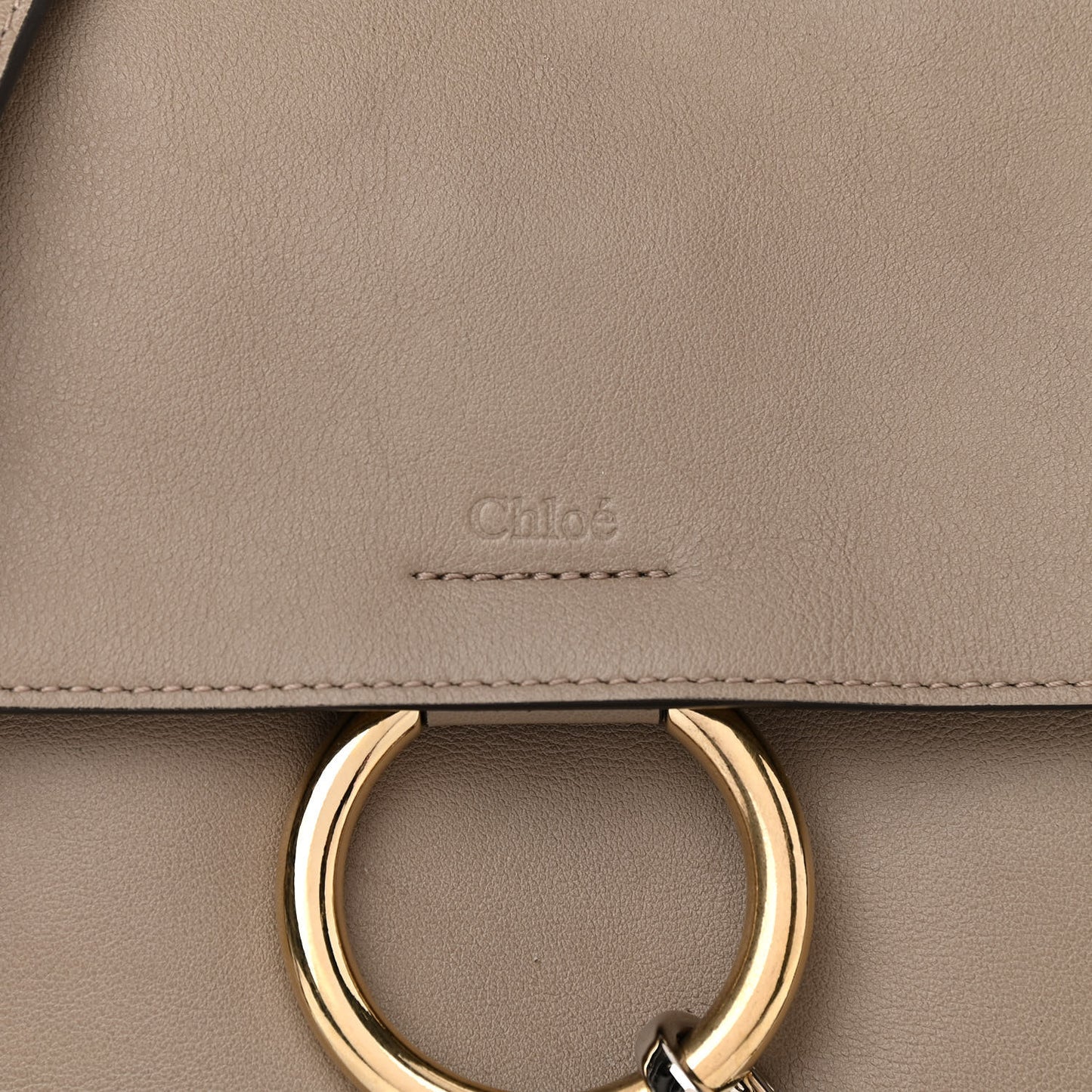 Calfskin Small Faye Day Shoulder Bag Motty Grey